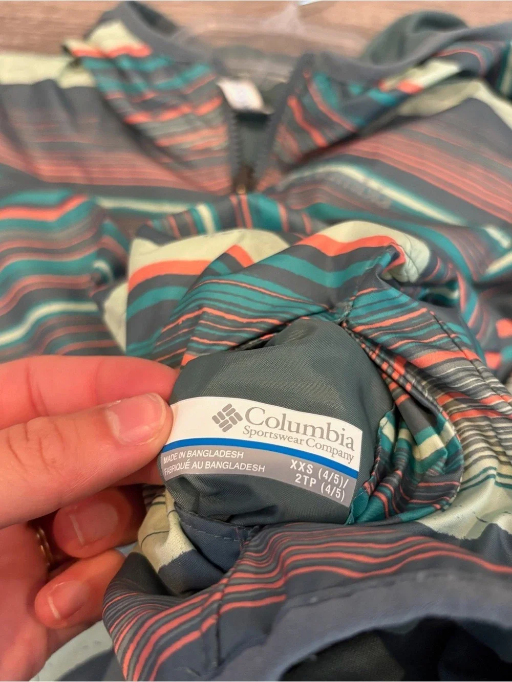 Columbia Kids Reversible Lightweight Jacket Size XXS (4/5)
